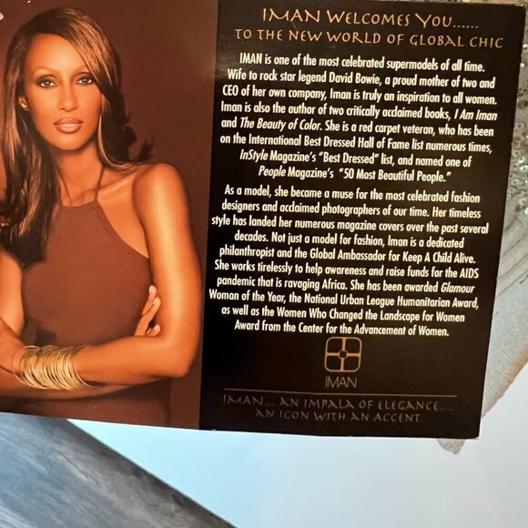 NWT IMAN Gold Global Sequin Chic Wrap - Picture 8 of 9